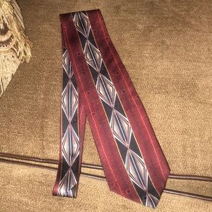 Mens red maroon neck tie formal